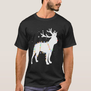 Camiseta Boston Terrier Dog Tree Christmas Luzes Xma