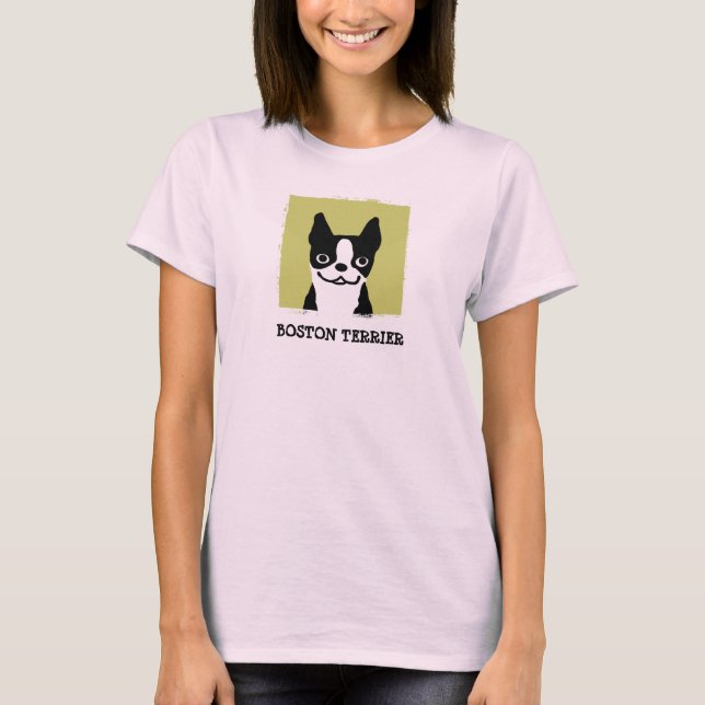 Camiseta Boston Terrier | Face Cachorra (Frente)