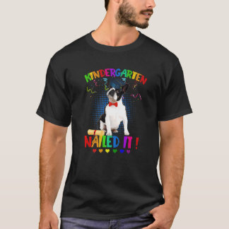 Camiseta Boston Terrier Graduation Classe De 22 Jardins De