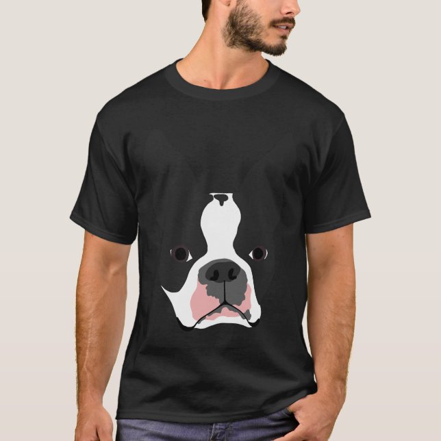 Camiseta Boston Terrier Head 135 (Frente)