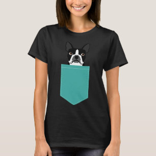 Camiseta Boston Terrier Head Dog Breed Cute Pior Boston