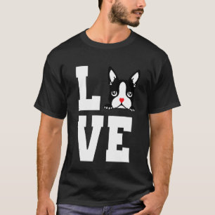 Camiseta Boston Terrier I Love My Bostie For Dog