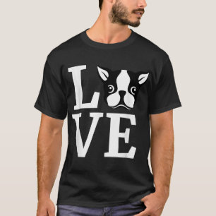 Camiseta Boston Terrier I Love My Bostie Gift for Dog Lover