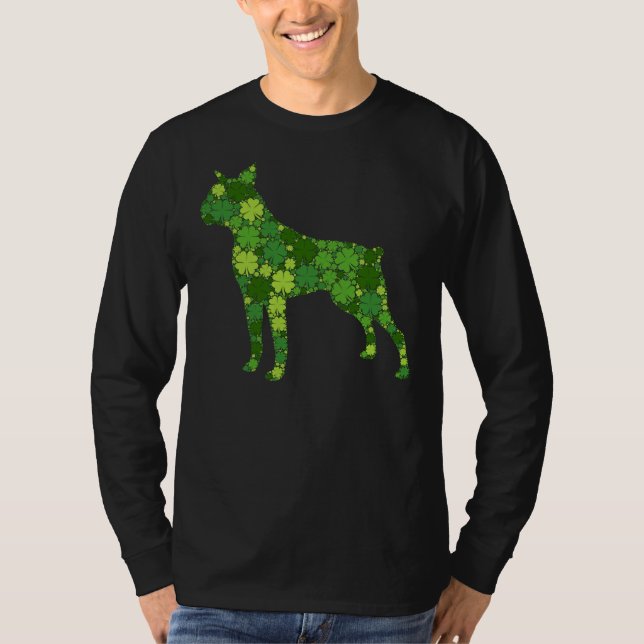 Camiseta Boston Terrier Irish Green Shamrock C St Patricks (Frente)