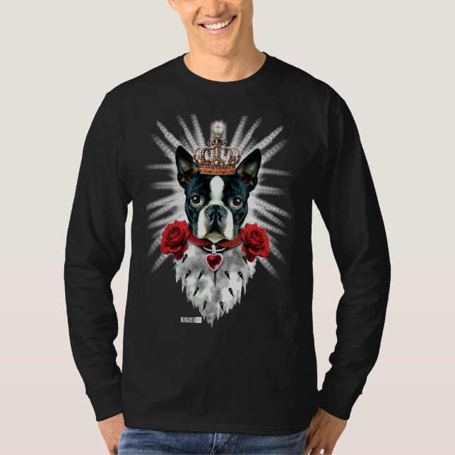 Camiseta Boston Terrier King Crown Royal Fed (Frente)