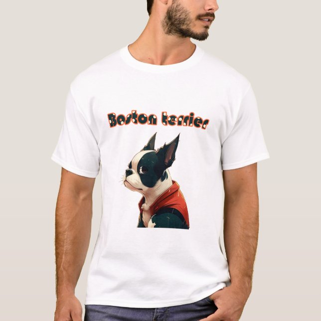 Camiseta boston terrier look (Frente)