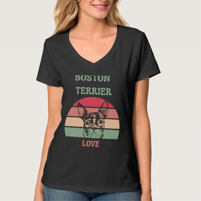 Camiseta Boston Terrier Love 160 (Frente)
