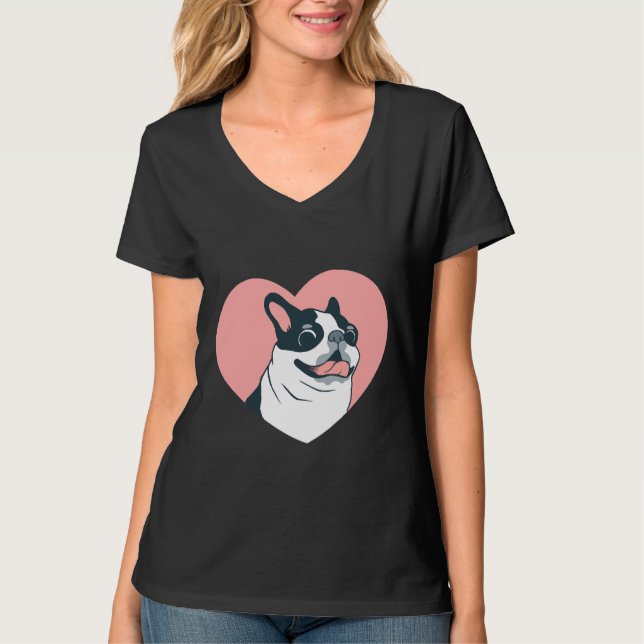 Camiseta Boston Terrier Love 168 (Frente)