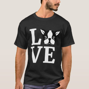 Camiseta Boston Terrier Love Bostie Hoater Sweater Dog Item