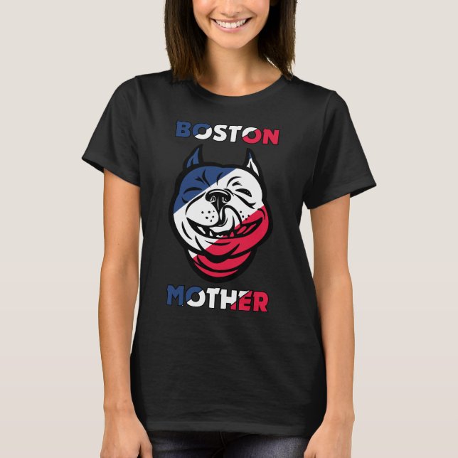 Camiseta Boston Terrier Mãe (Frente)