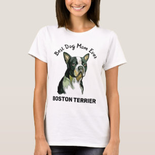 Camiseta Boston Terrier, melhor mãe de cachorro do mundo