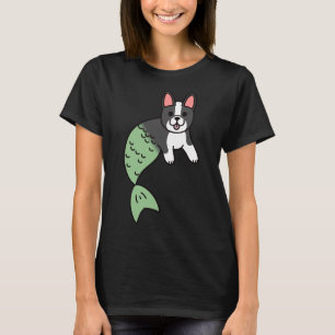 Camiseta Boston Terrier Mermaid