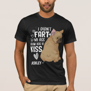 Camiseta Boston Terrier Não Peidou Beijo Cachorro