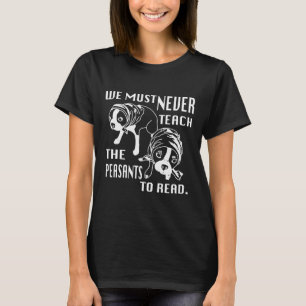 Camiseta Boston Terrier Peasants consegue ler