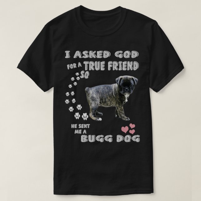 Camiseta Boston Terrier Pug Costume, Pugin Dog Mom Dad, Cut (Frente do Design)