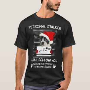 Camiseta Boston Terrier Santa Hat - Catador Pessoal