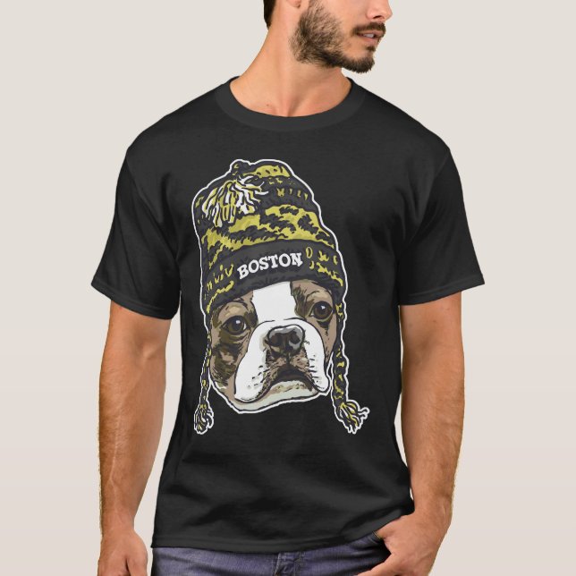 Camiseta Boston Terrier Sports Beanie (Frente)