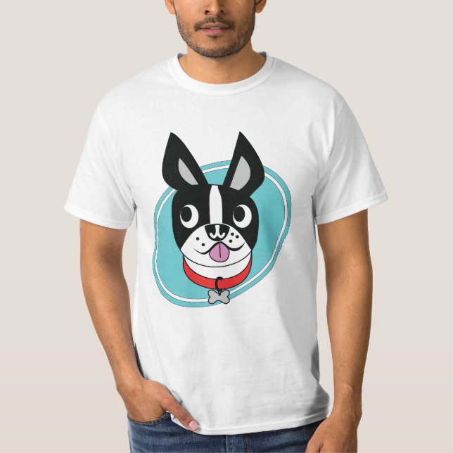 Camiseta Boston Terrier T-Shirt masculino (Frente)