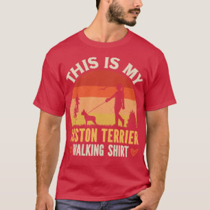 Camiseta Boston Terrier Walking 1