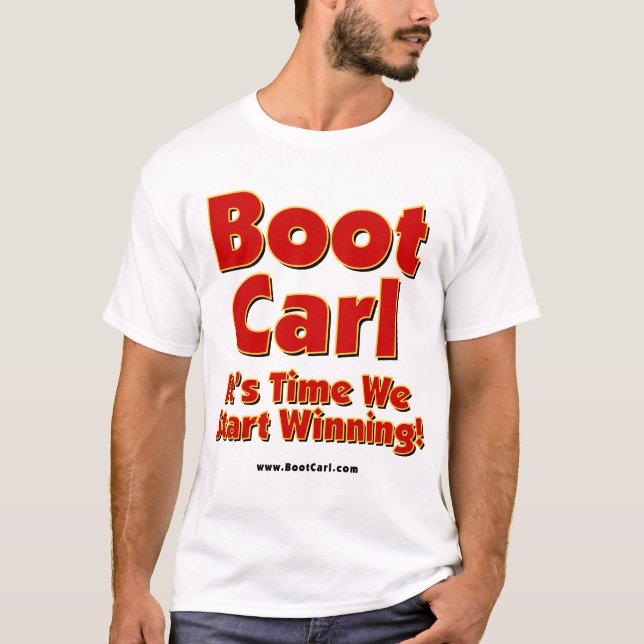Camiseta Bota Carl - t-shirt branco (Frente)