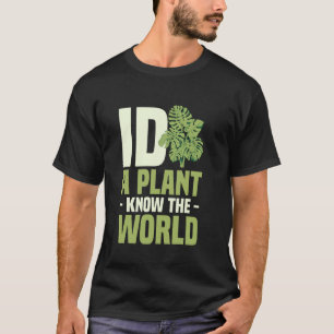 Camiseta Botânica ID Uma Planta Conheça o Mundo da Jardinag