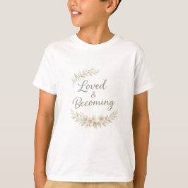 Camiseta Botanical accents love quotes AI art T-Shirt