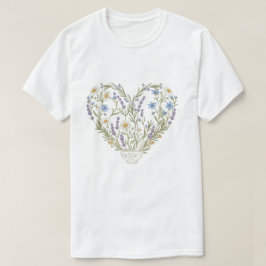 Camiseta Botanical Heart Apothecary Pharmacy Flower 