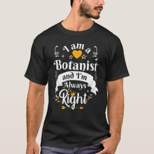 Camiseta Botânico Sempre Certo Mulheres Plantas Botânicas J
