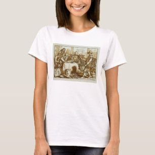Camiseta Botânicos que examinam plantas (litho)