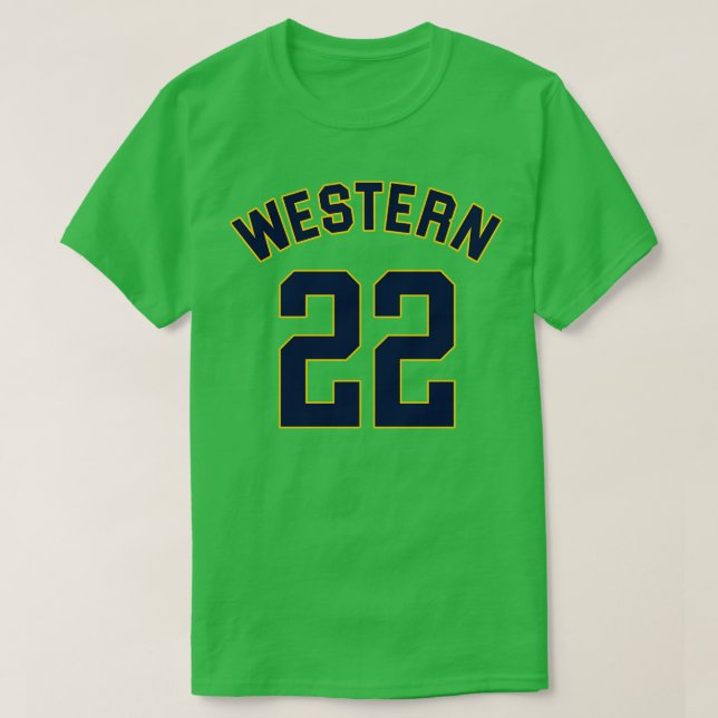 Camiseta Botão Azul Chips McRae Basball Jersey FrontBack (Frente do Design)