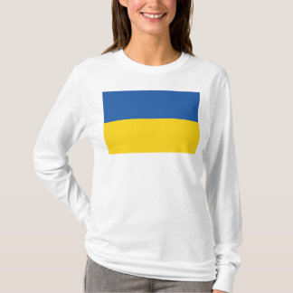 Camiseta Botão Bandeira da Ucrânia