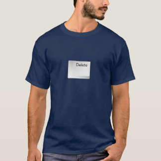 Camiseta Botão da supressão do t-shirt