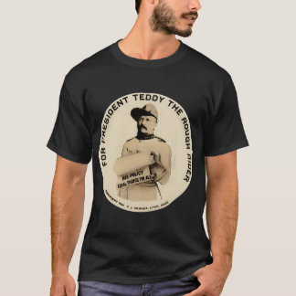 Camiseta Botão de Campanha Roosevelt do ursinho - Cavaleiro