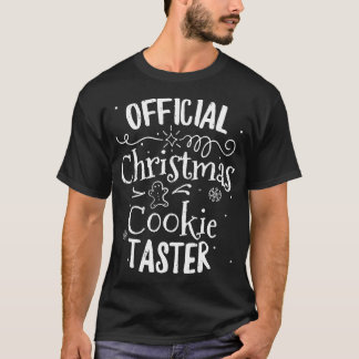 Camiseta Botão de Cookie de Natal Oficial Baking Baker Holi
