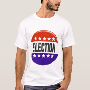 Camiseta Botão de eleição