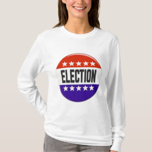 Camiseta Botão de eleição