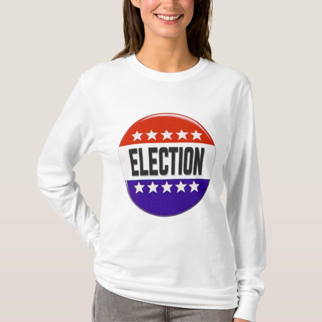 Camiseta Botão de eleição (Frente)