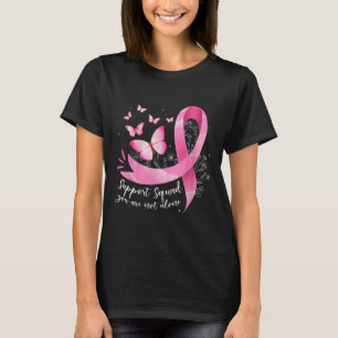 Camiseta Botão de Fita Rosa de Consciência do Esquadrão de