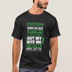 Camiseta Botão de Mordida do Estatutador Funciona Bem para