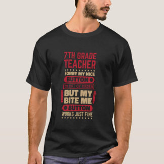 Camiseta Botão de Mordida Professor da Sétima Série para Al