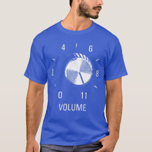 Camiseta Botão de Volume de Amplificador Engraçado 11 Som A