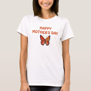 CAMISETA BOTÃO "DIA DE AS MÃES FELIZ"