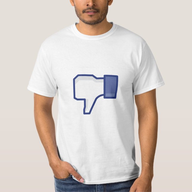 Camiseta Botão do desagrado de Facebook - engraçado (Frente)