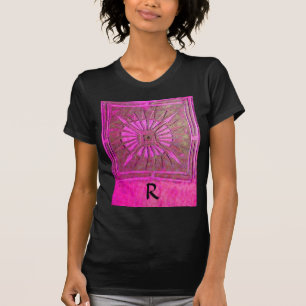 Camiseta BOTÃO ESTRELA cor-de-rosa, Fúchsia Preta, Monogr