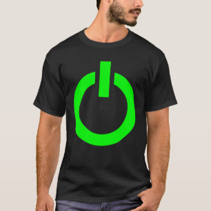 Camiseta Botão liga/desliga para jogos - T-shirt verde Neo