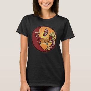 Camiseta Botão Paisagem - Lua Kokopelli Feather 1