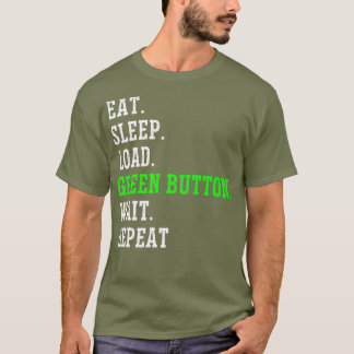 Camiseta Botão Verde Engraçado do Operador CNC