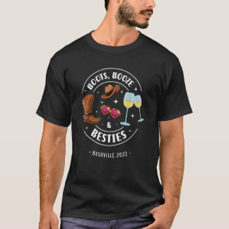 Camiseta Botas Bebidas E Amigas Nashville Despedida de Solt