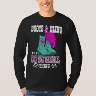 Camiseta Botas Brilho É Uma Coisa de Vaqueira Vida Country