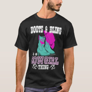 Camiseta Botas Brilho É Uma Coisa de Vaqueira Vida Country
